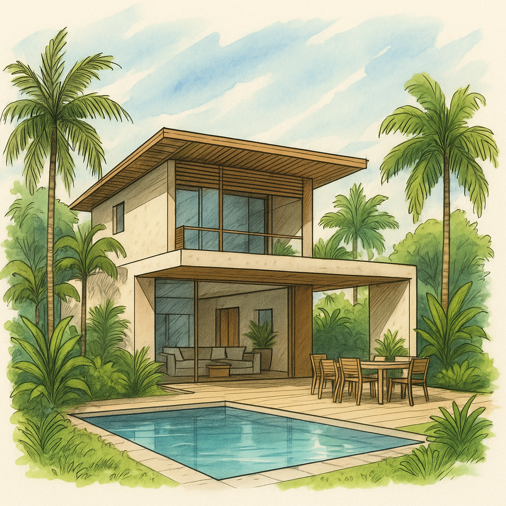 Modern Tropical or Contemporary Caribbean Design