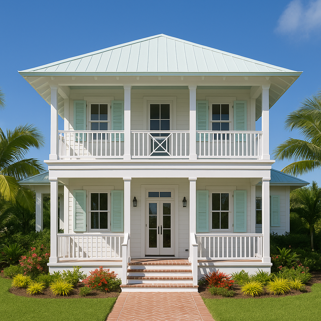 Bahamian / Coastal Spanish Revival Style